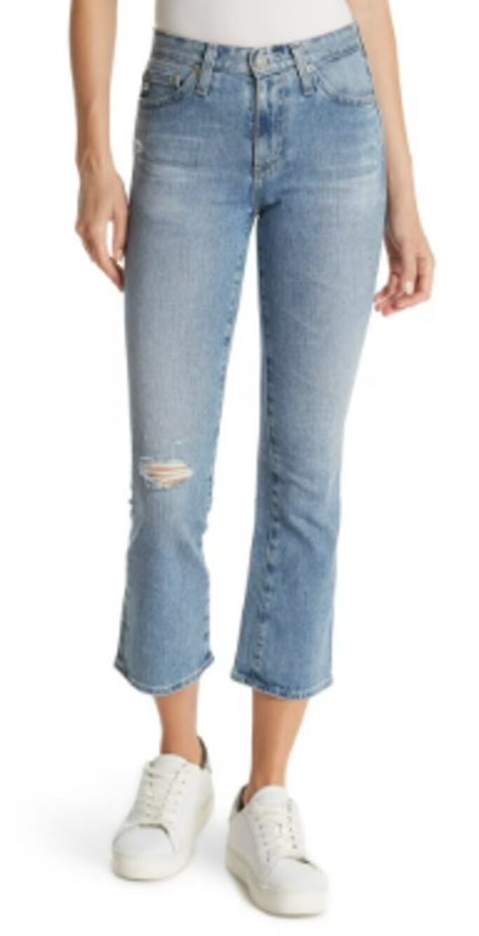 Adriano Goldschmied Jodi Slim Flare Cropped Jeans sz 28R